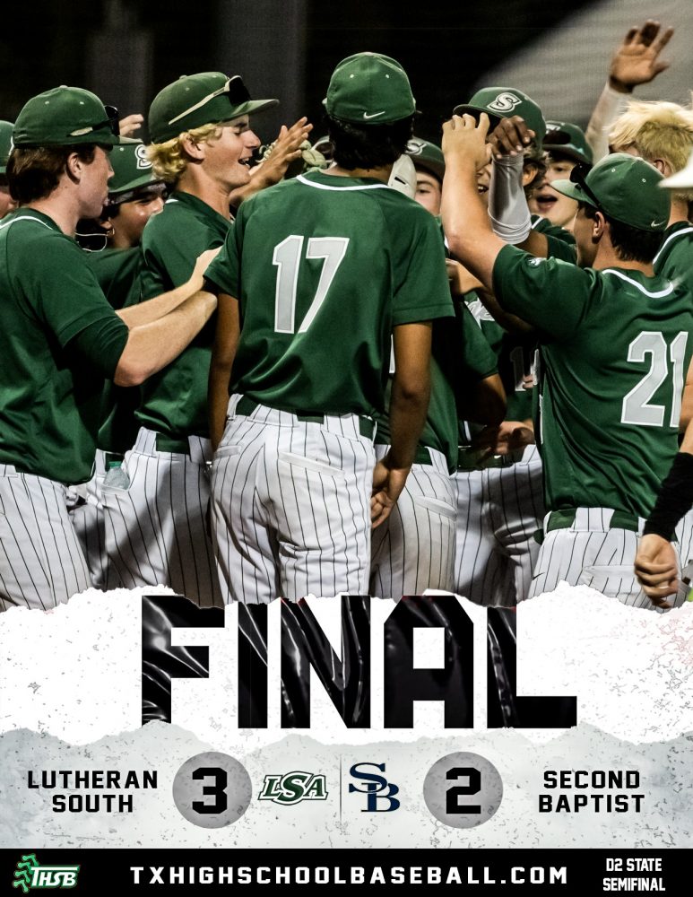 Lutheran South Holds Lead, Defeats Second Baptist 3-2 in TAPPS Division 2 Semifinal