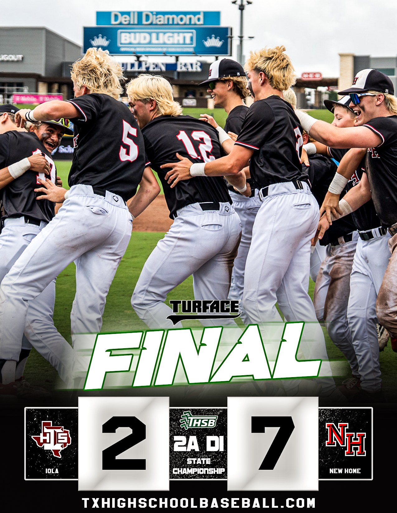 New Home Claims 2A Division I State Championship with 7-2 Victory Over Iola